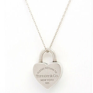 Tiffany Co to Heart Lock Silver Pendant